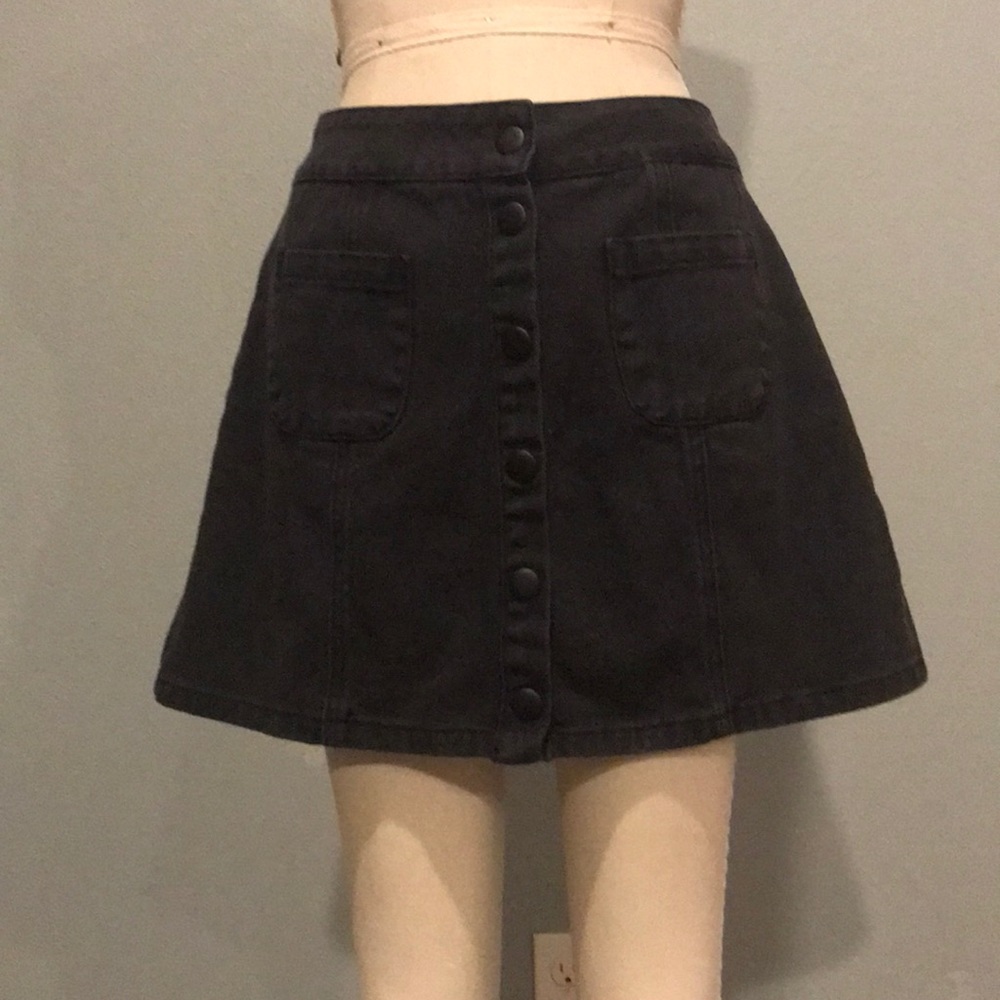 Mini denim skirt